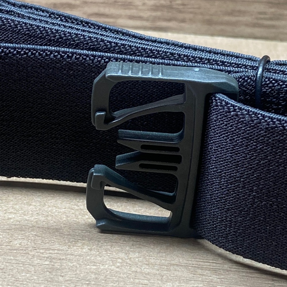 Simms Mens Wading Belt OS Black Neoprene Elastic Fishing Gear 1.5 Inch Buckle - Picture 5 of 7